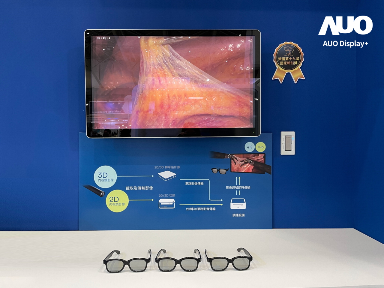 達擎寬視角3D醫療顯示器，協助醫護團隊成員於手術進行時，皆能看到一致性的3D影像，提高溝通效率，使手術更精準、快速完成達擎寬視角3D醫療顯示器，協助醫護團隊成員於手術進行時，皆能看到一致性的3D影像，提高溝通效率，使手術更精準、快速完成