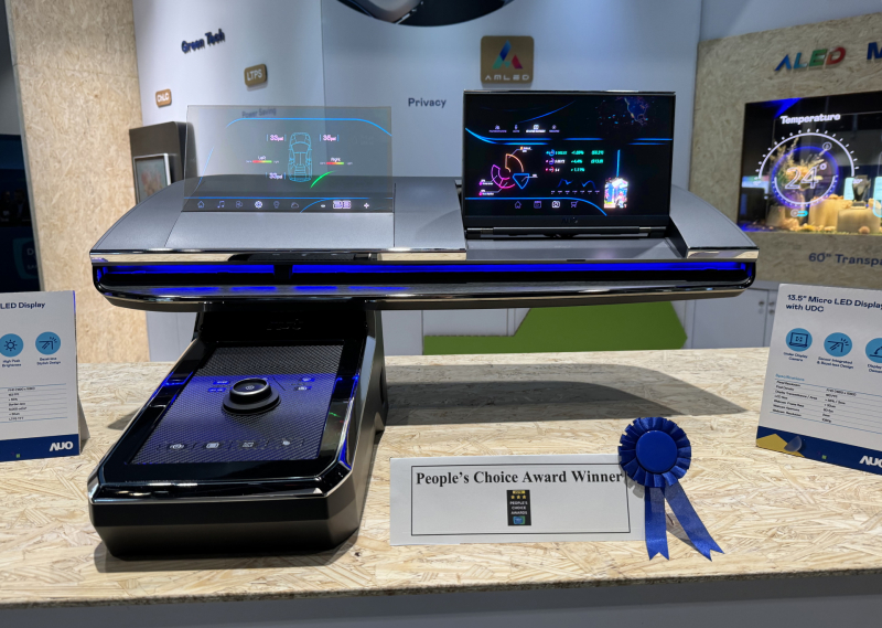 beats365车用Micro LED Display HMI解决方案获&rdquo;最佳车用显示奖&rdquo;，以用户为中心开发，针对前座驾驶与乘客设计兼具娱乐与安全的高画质屏幕，包含车舱前座的Micro LED透明屏幕及全球首款内建镜头的智慧Micro LED显示器